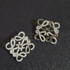 New Silver L Earrings